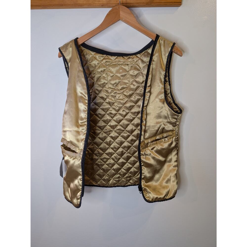 Icon MH1000 Quilted Motorcycle Jacket Liner Gold Metallic D3O Women's Large